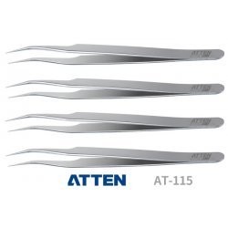 ATTEN AT115 TWEEZER μεταλλική αντιστατική λαβίδα ηλεκτρονικών και μοντελισμού άριστης ποιότητας